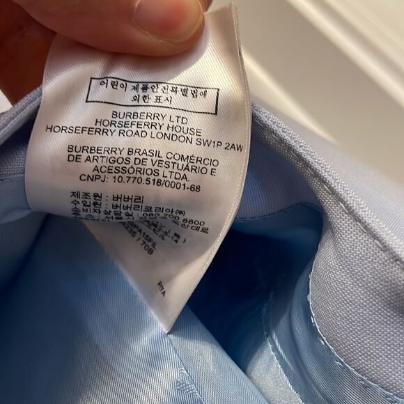 Burberry Women’s Pale Blue Virgin Wool Cut Out Blazer, NWT - Picture 14 of 16